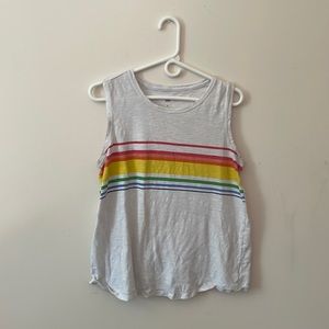 Striped rainbow tank top